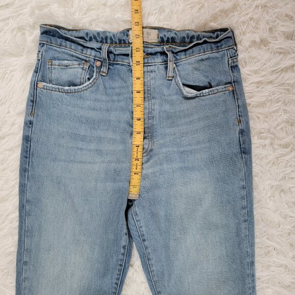 We the Free Distressed Raw Hem Skinny Light Wash Blue Jeans - Size 29 - Picture 6 of 11